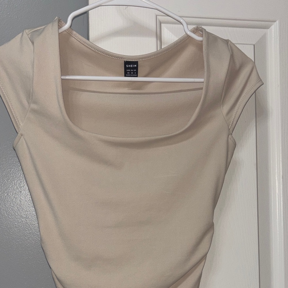 SHEIN Beige Women's Bodysuit